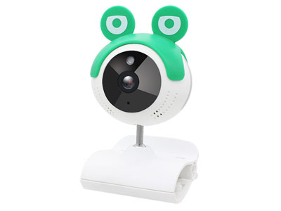 WiFi baby camera with smart bracelet, detects baby's body temperature and heart rate.